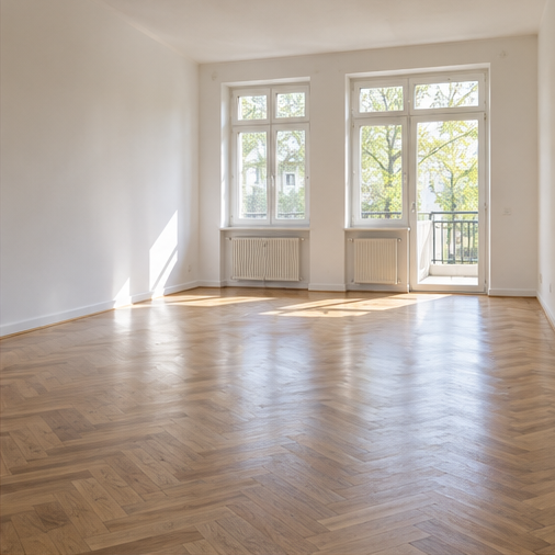 Leere Wohnung nach der Räumung